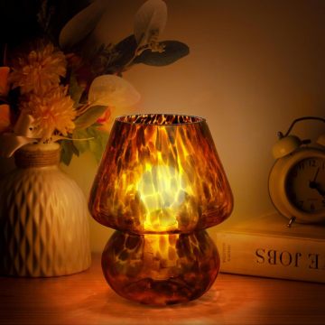 LOHAS LED Flame-Pattern Mushroom Night Light