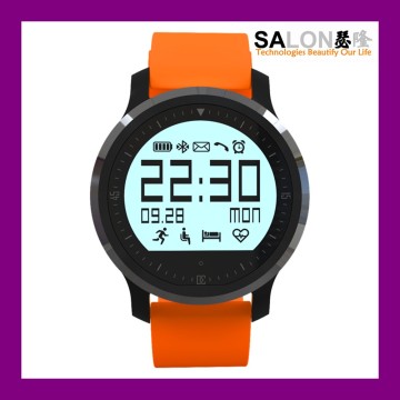2016 Rugged IP67 Waterproof Heartrate Monitor Bluetooth4.0 Round Smart Watch