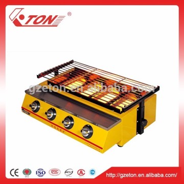 Indonesia Style Four Big Head Environmental Gas BBQ Roaster