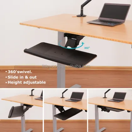 Fully Adjustable Keyboard and Mouse Tray