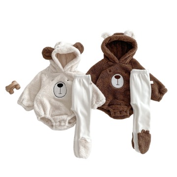 Herbst- und Winter-Fleece-Sattel-Jungen für Babys