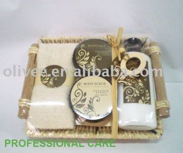 natural recipe natural bath gift set/bath product