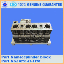 PC200-7 cylinder block 6731-21-1170 for SAA6D102