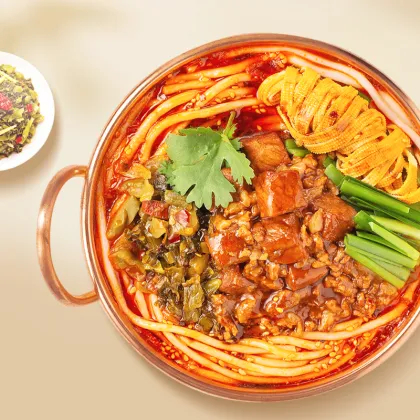 Yuxi Style Sour Cabbage Small Pot Rice Vermicelli