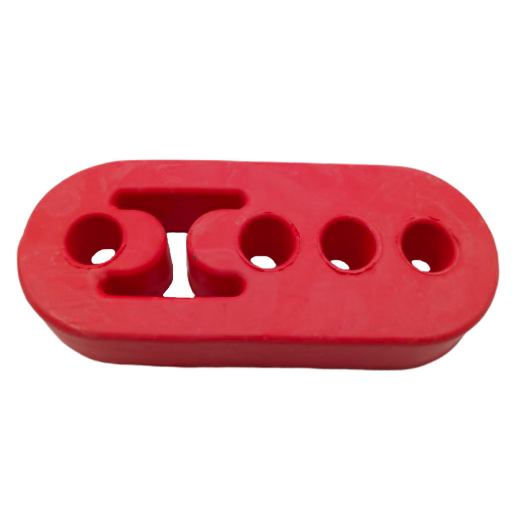 Universal Polyurethane Rubber Muffler Exhaust Hanger 4pcs Red 4 Holes