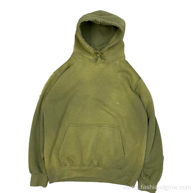 Men's Heavyweight Hoodies Vintage Aged Wash Hoodie