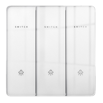 Yunduo Factory Direct Modern Ultra-Thin Thatthay Electric Light Switch Socket med härdade glasväggomkopplare