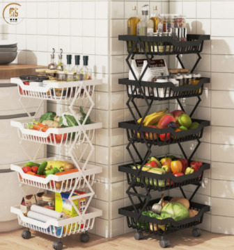 3-Tier Rotary Kitchen Fruit and Vegetable Storage Rack