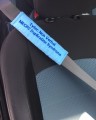 Manga promocional del cinturón de seguridad del coche del neopreno