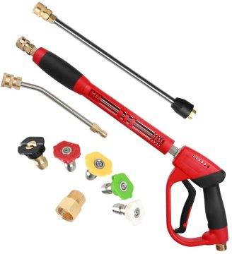 2021 New Best Tools Adapter Short Pressure Washer Spray Gun with Adjustable Nozzle
