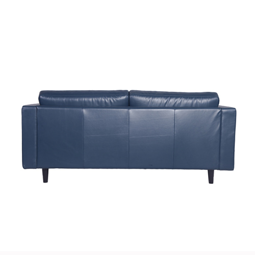 Popula Blue Leather Sven Sofa