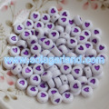 4x7MM Lovely Heart Style Coin Round Beads For Jewelry Making