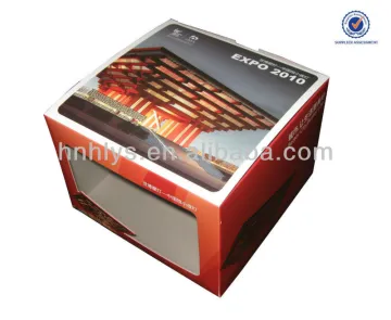 Custom Chocolate Cardboard Box With Plastic Window