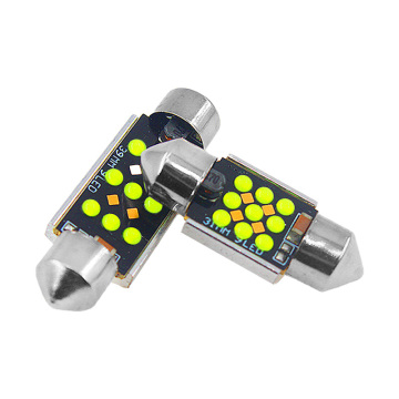 البيع الساخن LED INTERIOR FESTOON DOME LIGHT LIGHTS - 9 SMD MAP Lights (211-2 ، 212-2 ، 569 ، 6411 ، 6451) - أحجام مختلفة و 6500 ألف