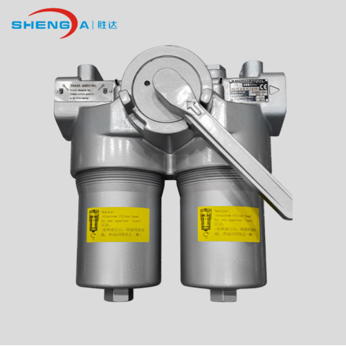 duplex inline hydraulic filter oil filter housing