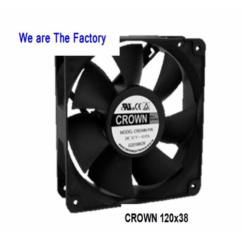 Crown 12038 Ventilador DC sin escobillas H8