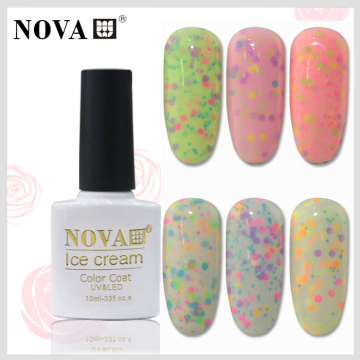 2015 factory wholesale fashion color gel nail polish Nail Painting for ice cream gel polish #004
