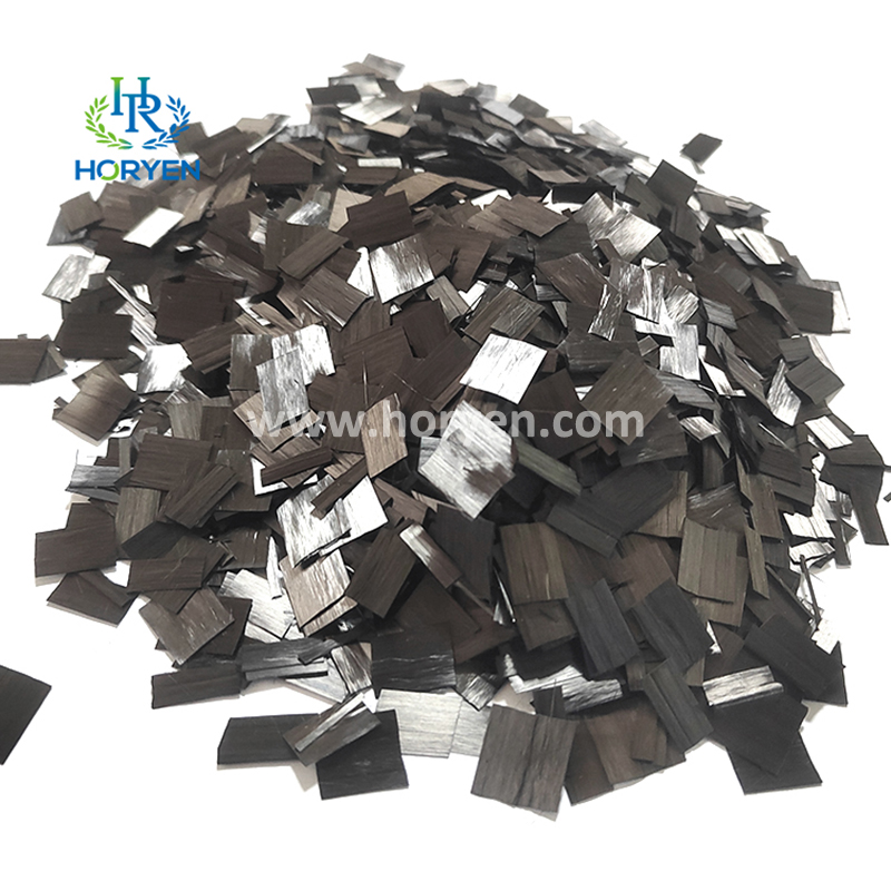 High quality length flaky forged chopped carbon fiber