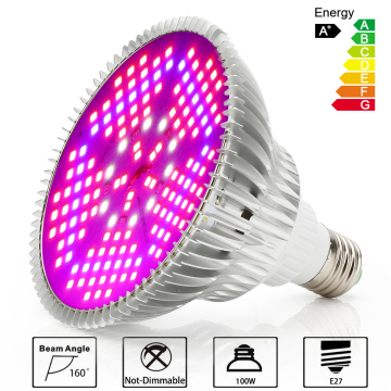 High Efficiency E27 100W 150pcs Chips PAR38 Indoor Plants Hydroponic Full Spectrum LED Grow Light