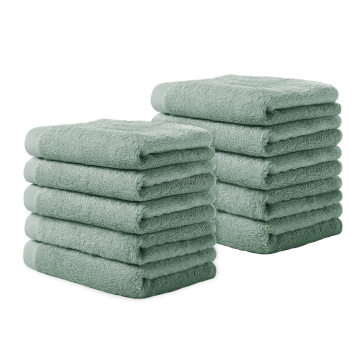 Luxury Bamboo Fiber Bath Face Towel - Custom Logo, Baby Green, Multifunctional Home Use Towel with Cartoons Pattern