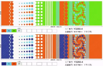 polyester circle pigment  printed fabric