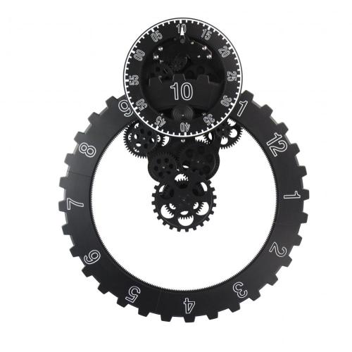 No.3 Big Silver Gear Wall Clock