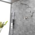 Brushed Nickel Wall Mount Shower Set For Home