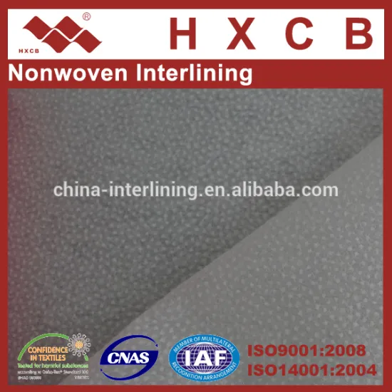 Single Dot Non Woven Interlining Linings Fabrics Fusible Adhesive