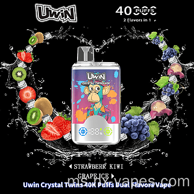 Uwin Twins Crystal 40000 Puffs Harga Vape Pucuk
