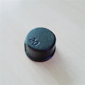 1/2 Inch Black Malleable Iron Cap