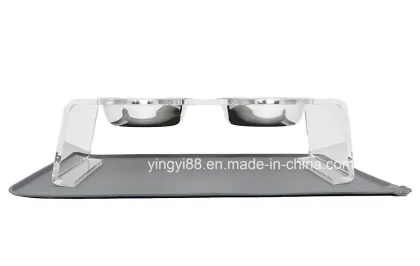 Elevated Acrylic Pet Feeder Dog Feeder Cat Feeder