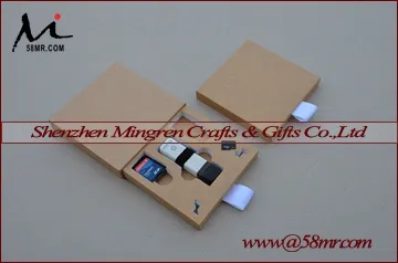 Fabric Linen USB SD CF Card Storage Box Case Holder