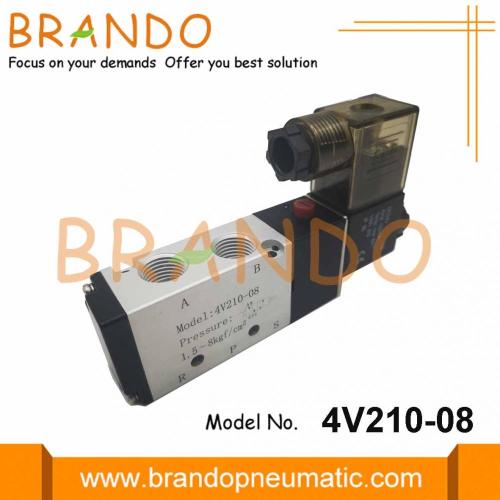 Válvula solenoide neumática negra G1 / 4 &#39;&#39;