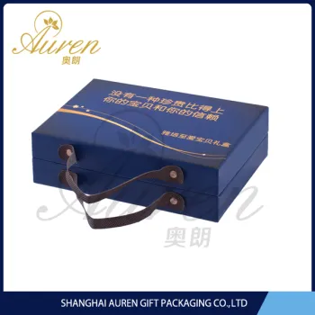 Flat shipping custom wine set box