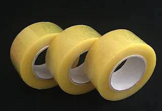 Disposable transparent packaging tape
