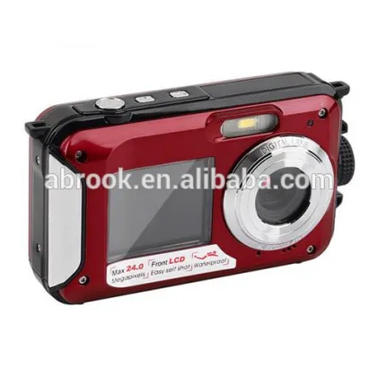 24 Megapixels dual screen water proof camera digital photo camera