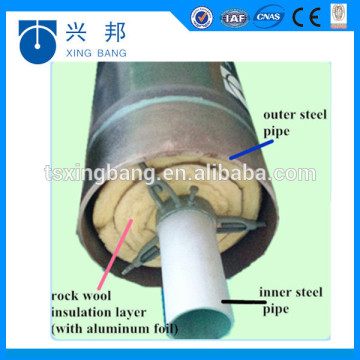 underground steam pipe insulation with calcium silicate material wrapped steam pipe insulation for 350deg C steam
