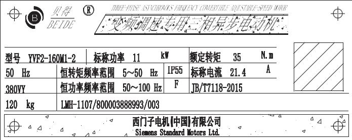 YVF2 Series Variable Speed Motors