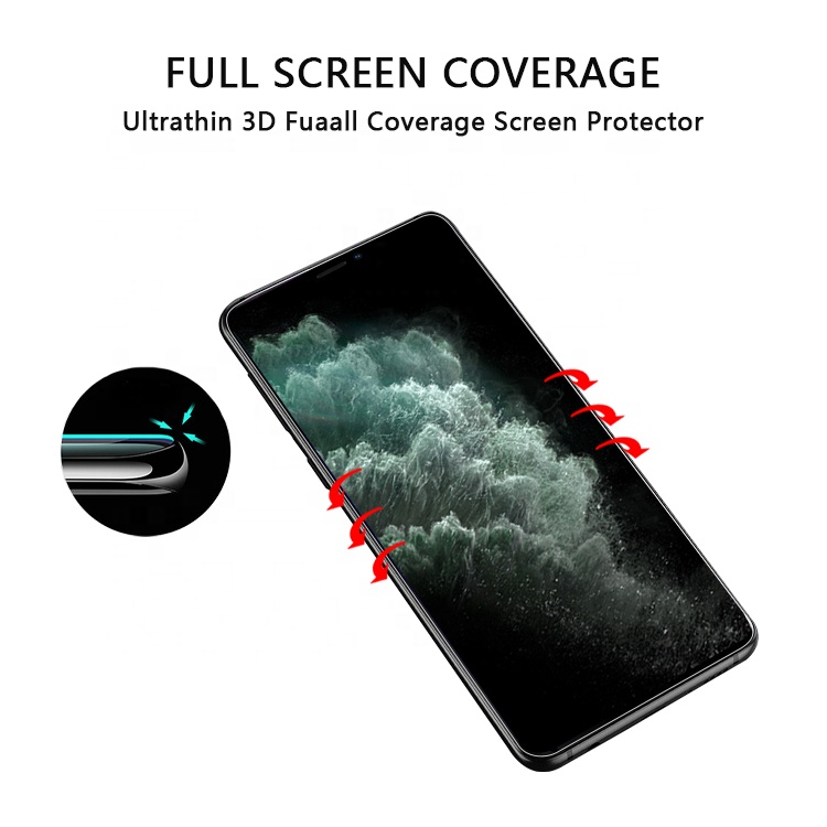 Full coverage 9H flexible glass screen protector for iPhone11Pro