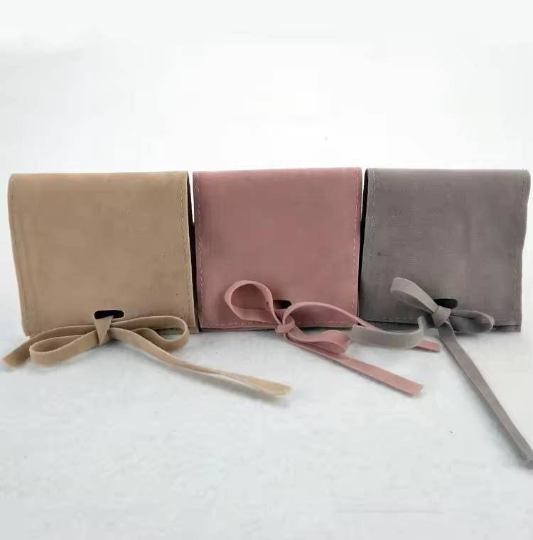 Microfiber Microfiber velvet Jewelry necklace Pouch