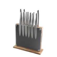 12pcs Stainless Steel Knife Set with Magnetic Block