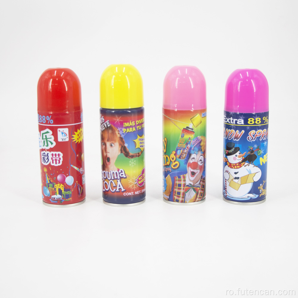 Cutie de aerosoli pentru spray de zăpadă