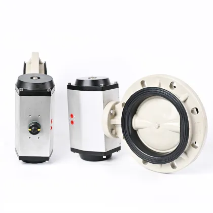 PPH Pneumatic Butterfly Valve