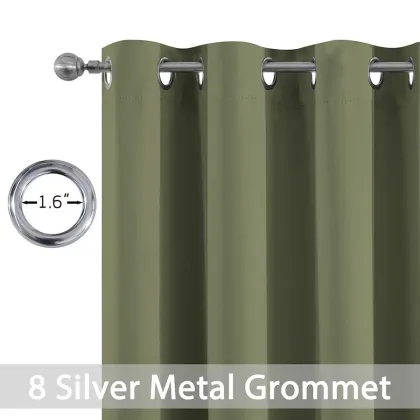 Sage Blackout Curtains 84 Inch Long