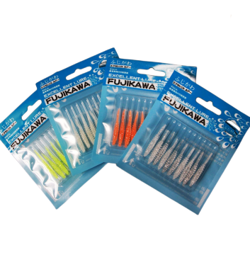 OEM 37mm Soft TPR Artificial Worm Lure - UV Luminous 10pcs/Bag