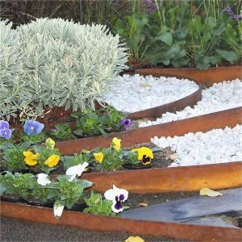 Rusty Meadow Landscape Steel Roof Garden Edging