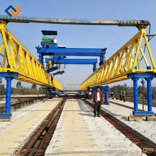 Lattice Girder Highway Girder Launching Gantry Crane with Double Trolley for Sale
