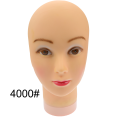 Beige Bald Mannequin Head Female
