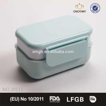 Elegant stackable bento box 2 layer plastic lunch box