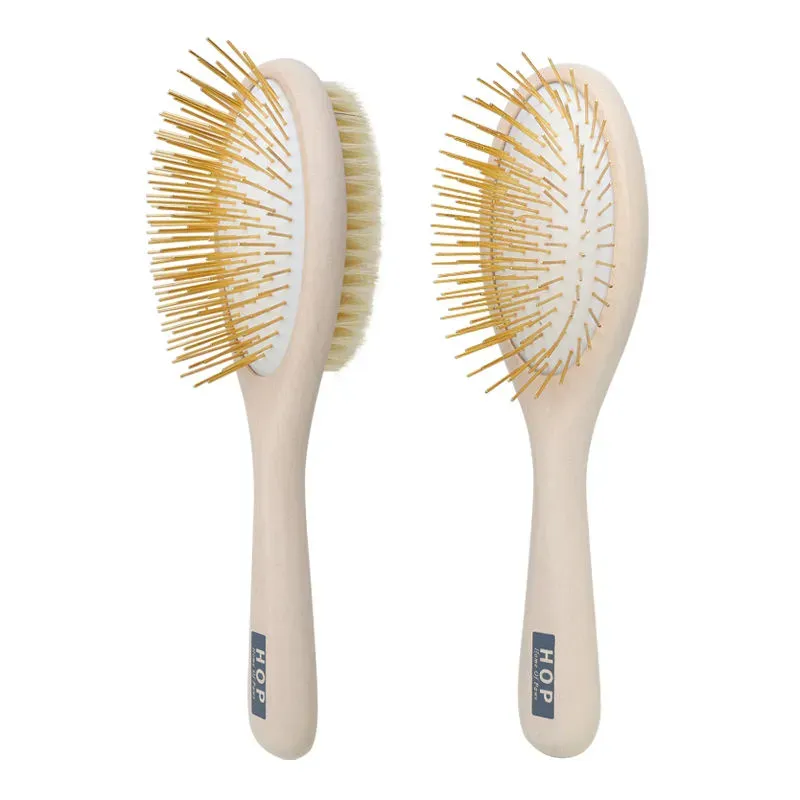 Custom Logo Wooden Pet Grooming Brush